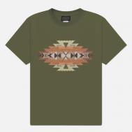 Мужская футболка  Highland Peak, цвет оливковый, размер XL Pendleton