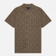 Мужская рубашка  Linen Camp, цвет коричневый, размер M Pendleton
