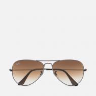Солнцезащитные очки  Aviator Gradient, цвет коричневый, размер 62mm Ray-Ban