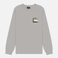 Мужской лонгслив  No Music No Life, цвет серый, размер XXL RIPNDIP