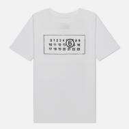 Женская футболка  Box Logo Numbers, цвет белый, размер XS Maison Margiela MM6