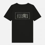 Женская футболка  Box Logo Numbers, цвет чёрный, размер XS Maison Margiela MM6