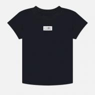 Женская футболка  Birka Logo Numbers, цвет чёрный, размер XS Maison Margiela MM6