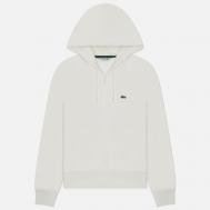 Женская толстовка  Fleece Zip-Up Hoodie, цвет белый, размер L Lacoste