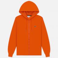 Мужская толстовка  Organic Cotton Full Zip Hoodie, цвет оранжевый, размер XXL Lacoste