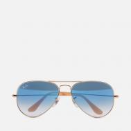 Солнцезащитные очки  Aviator Gradient, цвет золотой, размер 55mm Ray-Ban
