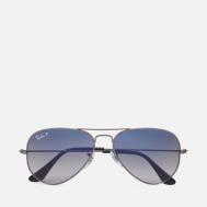 Солнцезащитные очки  Aviator Gradient Polarized, цвет серый, размер 62mm Ray-Ban