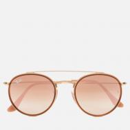 Солнцезащитные очки  Round Double Bridge, цвет коричневый, размер 51mm Ray-Ban