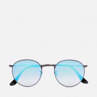 Солнцезащитные очки  Round Flash Lenses Gradient, цвет чёрный, размер 50mm Ray-Ban
