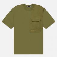 Мужская футболка  Double Pocket, цвет зелёный, размер XXL ST-95