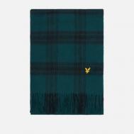 Шарф  Check Lambswool, цвет зелёный Lyle & Scott