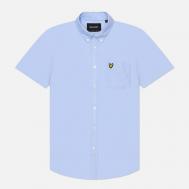 Мужская рубашка  Oxford Short Sleeve, цвет голубой, размер XXL Lyle & Scott