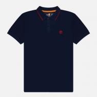 Мужское поло  Millers River Printed Neck, цвет синий, размер L Timberland