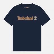 Мужская футболка  Kennebec River Linear Logo, цвет синий, размер XL Timberland