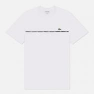 Мужская футболка  Trim Cotton Jersey, цвет белый, размер S Lacoste