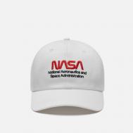 Кепка  NASA Worm Logo, цвет белый Alpha Industries
