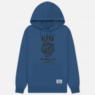 Мужская толстовка  Alpha Tiger Hoodie, цвет синий, размер M Alpha Industries