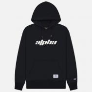 Мужская толстовка  Logos Hoodie, цвет чёрный, размер S Alpha Industries