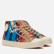 Мужские кеды  x Pendleton High, цвет бежевый, размер 44 EU US Rubber