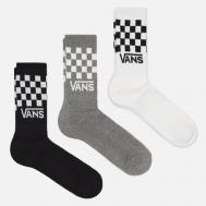 Комплект носков  Classic Check Crew 3-Pack, цвет комбинированный, размер 38.5-42 EU VANS
