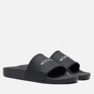 Женские сланцы  Logo Slide, цвет чёрный, размер 40 EU Woolrich