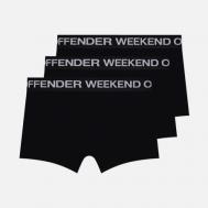 Комплект мужских трусов  Boxer Shorts 3-Pack, цвет чёрный, размер L WEEKEND OFFENDER