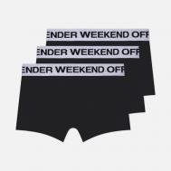 Комплект мужских трусов  Boxer Shorts 3-Pack, цвет серый, размер S WEEKEND OFFENDER