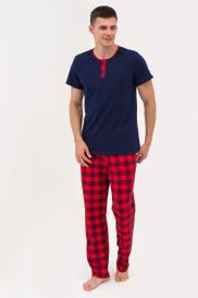 Пижама мужская Кендрик (красно-синяя) Инсантрик