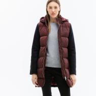 Женская длинная куртка  с капюшоном Lacoste
