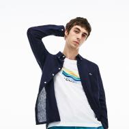 Мужская льняная рубашка  Regular Fit Lacoste