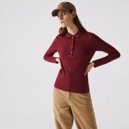 Женская приталенная рубашка-поло  из эластичного хлопка Lacoste