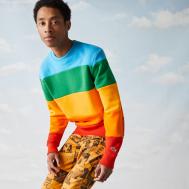 Мужская толстовка  x Polaroid в полоску Lacoste