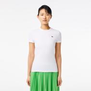 Женская хлопковая футболка  Relaxed Fit Lacoste