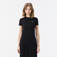 Женская хлопковая футболка  Relaxed Fit Lacoste