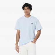 Мужская хлопковая футболка  с коротким рукавом Lacoste
