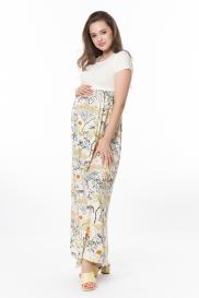 Платье для беременных женское Mama's fantasy 1707MB бежевое 44 RU