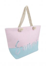 Пляжная сумка женская Daniele Patrici A39913 синяя/розовая