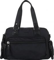 Дорожная сумка мужская  Shoulder черная, 40х30х13 см Eberhart
