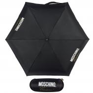 Зонт складной женский механический MOSCHINO 8014-superminiA черный