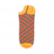 Носки унисекс Sammy icon BHAnkleStripe_Green_Orange разноцветные 42-46