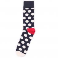 Носки унисекс Happy Socks Big Dot синие 41-46