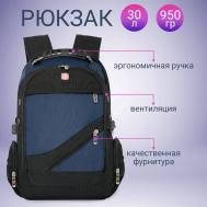 Рюкзак унисекс  8810 синий, 43х30х17 см SityMan