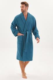 Домашний халат мужской EvaTeks Heaven синий XL