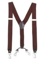 Подтяжки унисекс  Suspenders-1 темно-коричневые GENTLETEAM
