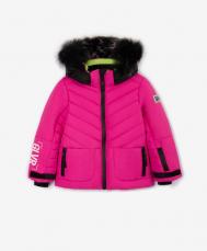 Куртка спортивная зимняя для девочки из плащовки  (140) Gulliver