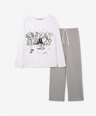 Пижама для девочки хлопковая с карманами  (98-104) Gulliver