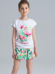 Комплект: футболка, шорты для девочки PlayToday Tween