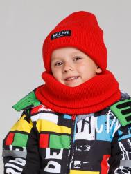Комплект вязаный для мальчика: шапка, снуд PlayToday Kids
