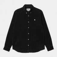 Рубашка  L/S Madison Cord Shirt Black / Wax 2023 Carhartt WIP