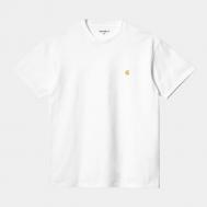 Футболка  S/S Chase T-Shirt White/Gold Carhartt WIP